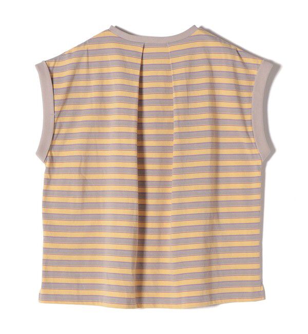 SHIPS for women「《予約》【WEB限定】マルチ ボーダー フレンチスリーブ プルオーバー」|Tシャツ・カットソー|