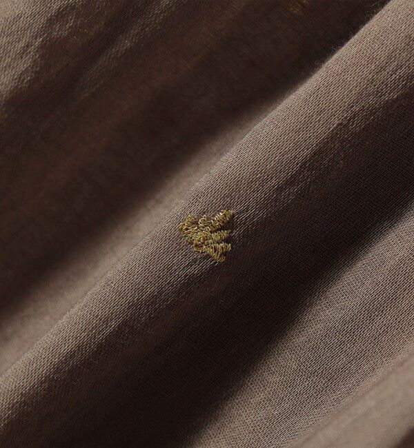 SHIPS for women「《予約》〈手洗い可能〉コットン オーガンジー リーフ 刺繍 羽織 ブラウス」|シャツ・ブラウス|