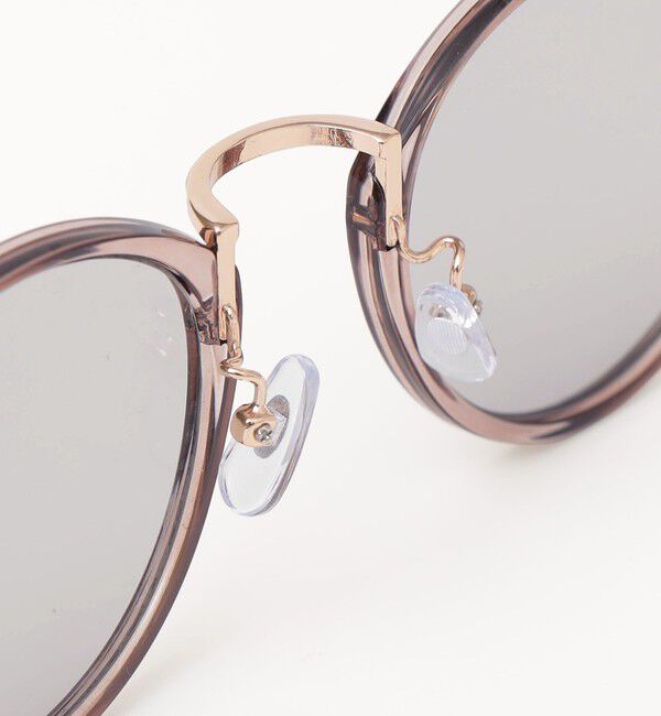 quaranciel「《予約》quaranciel: ラウンド サングラス（レオパード ケース チャーム付き）」|サングラス|