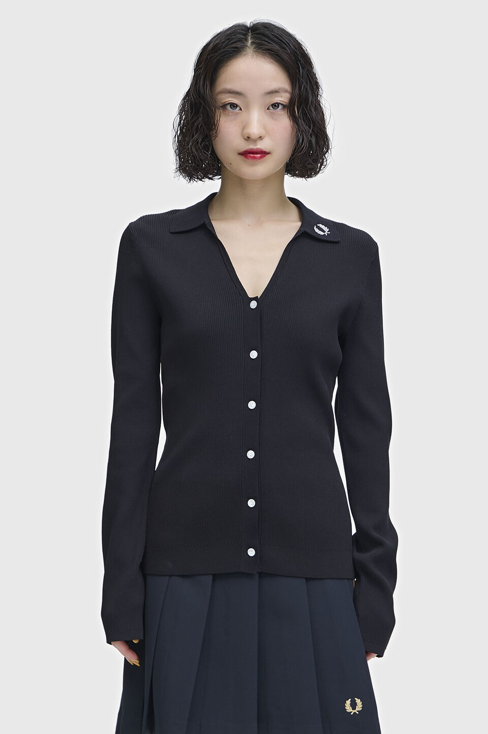 FRED PERRY 「Ribbed Knitted Shirt」|ポロシャツ|