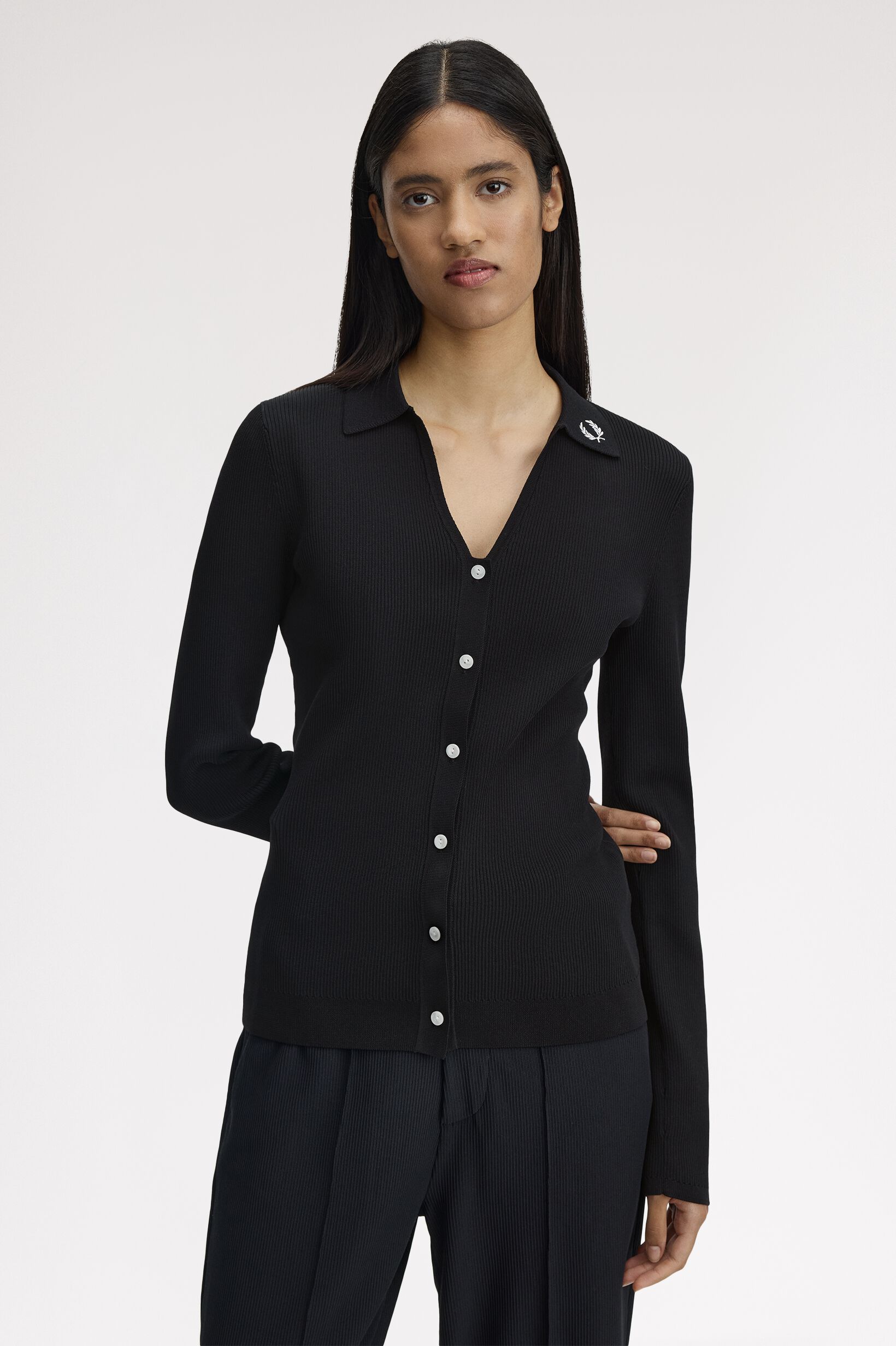 FRED PERRY 「Ribbed Knitted Shirt」|ポロシャツ|