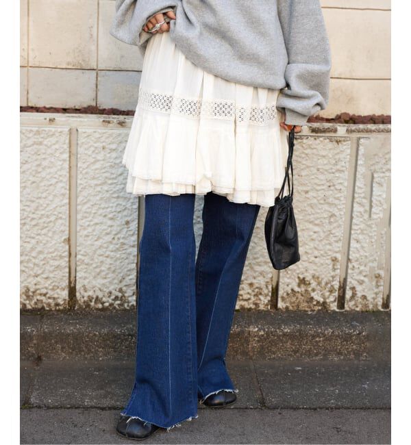 OUTDOOR PRODUCTS Usual Things「≪予約 追加≫コットンレーストリムキャミソール」|キャミソール|