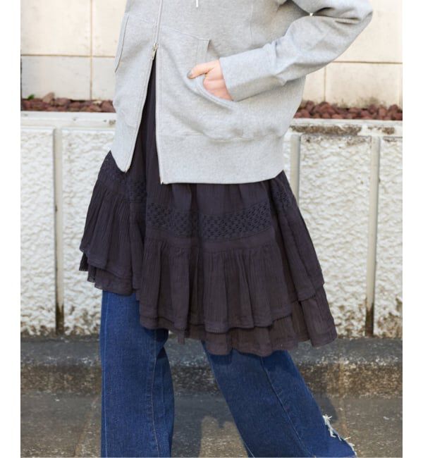 OUTDOOR PRODUCTS Usual Things「≪予約 追加≫コットンレーストリムキャミソール」|キャミソール|