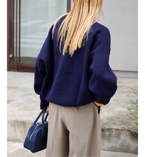 OUTDOOR PRODUCTS Usual Things「スウェットライクVネックニットプルオーバー」|ニット・セーター|