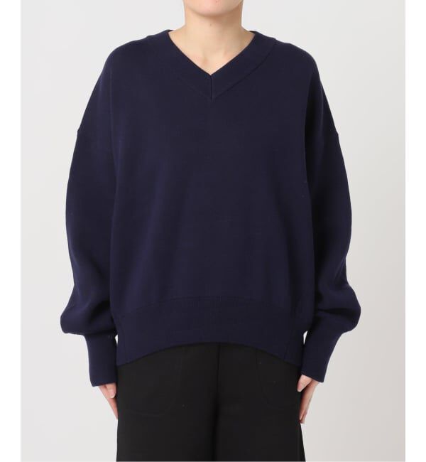 OUTDOOR PRODUCTS Usual Things「スウェットライクVネックニットプルオーバー」|ニット・セーター|