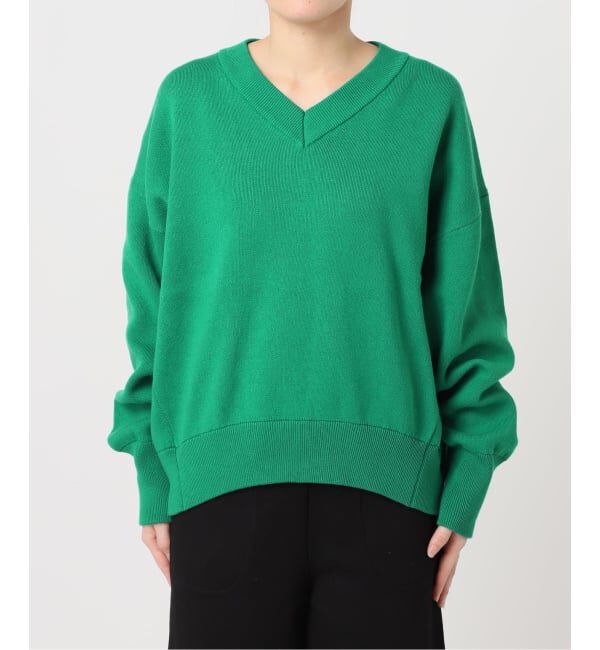 OUTDOOR PRODUCTS Usual Things「スウェットライクVネックニットプルオーバー」|ニット・セーター|