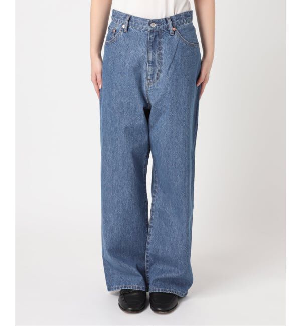 OUTDOOR PRODUCTS Usual Things「≪予約 追加≫ULTサマーデニムハイライズルーズ5PKT BLUE/NAVY」|デニム|