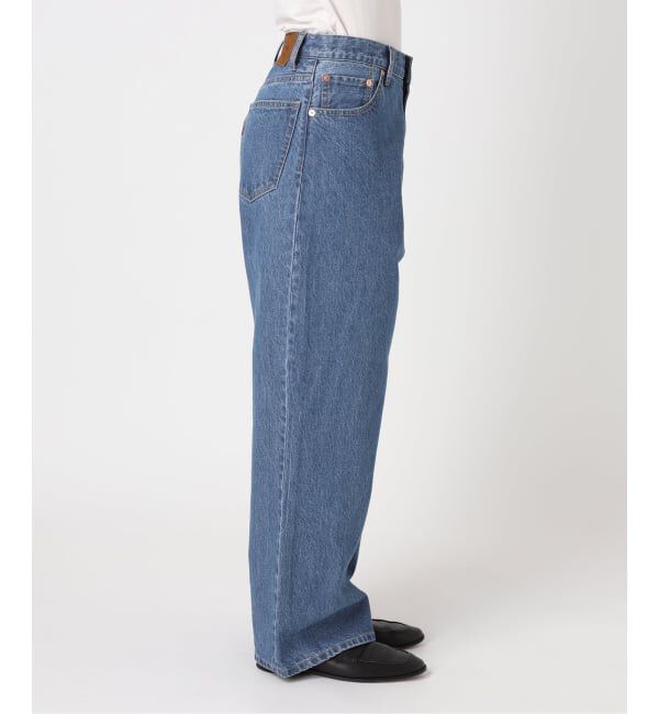 OUTDOOR PRODUCTS Usual Things「≪予約 追加≫ULTサマーデニムハイライズルーズ5PKT BLUE/NAVY」|デニム|