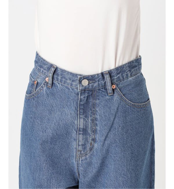 OUTDOOR PRODUCTS Usual Things「≪予約 追加≫ULTサマーデニムハイライズルーズ5PKT BLUE/NAVY」|デニム|