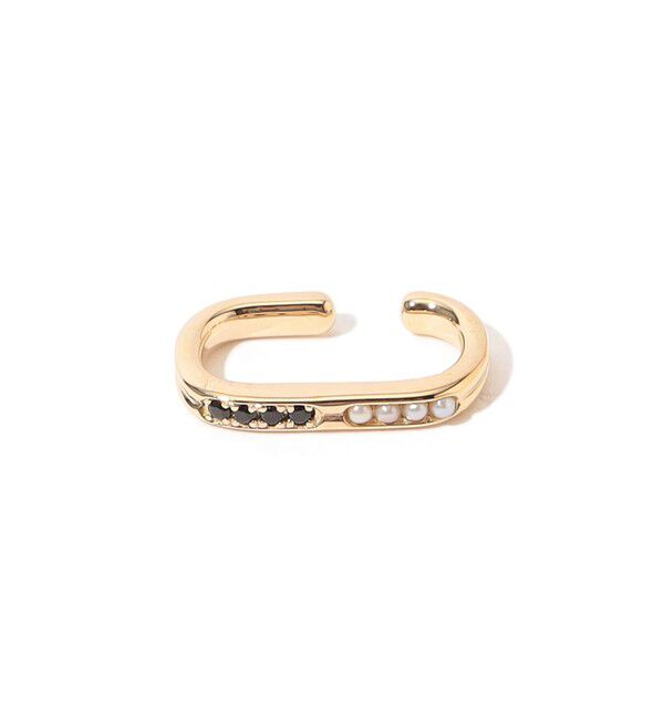 TOMORROWLAND GOODS「【別注】Hirotaka&times;TOMORROWLAND パール&times;ブラックスピネル イヤーカフ」|イヤリング|18 ブラック系