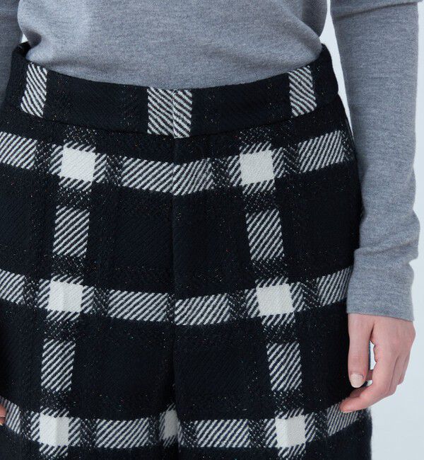 TOMORROWLAND collection「オーロラペーンチェック ワイドストレートパンツ」|その他|