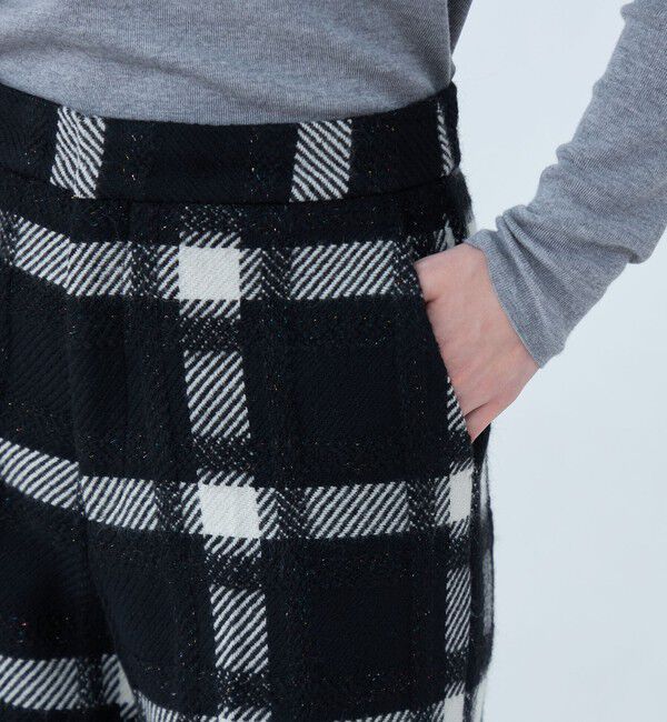 TOMORROWLAND collection「オーロラペーンチェック ワイドストレートパンツ」|その他|