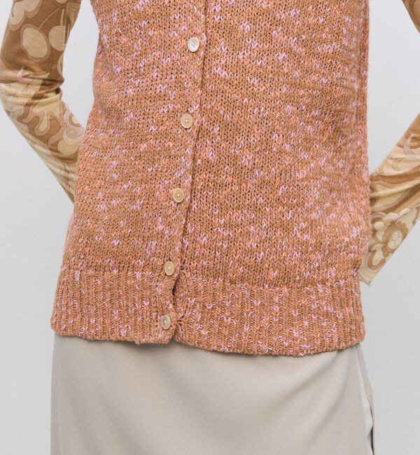 BACCA「コットンメランジェ Vネックベスト」|ニット・セーター|