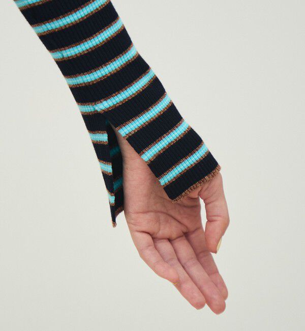 MACPHEE「コットンリブ ボートネックプルオーバー」|ニット・セーター|