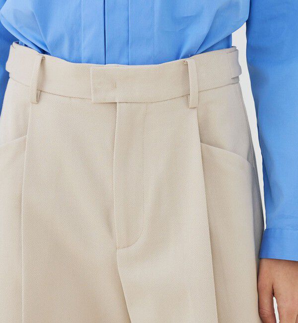 GALERIE VIE「コットンウールギャバジン ラウンドシルエットパンツ」|その他|