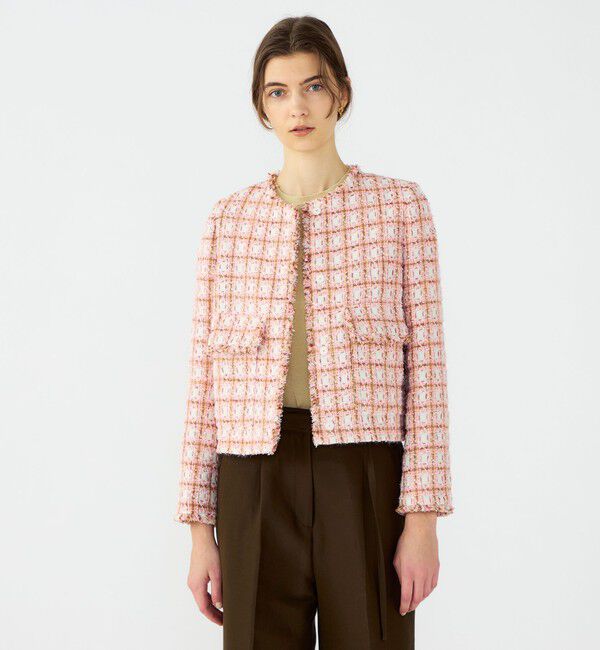 Ballsey「Parfait クルーネックジャケット」|ノーカラージャケット|