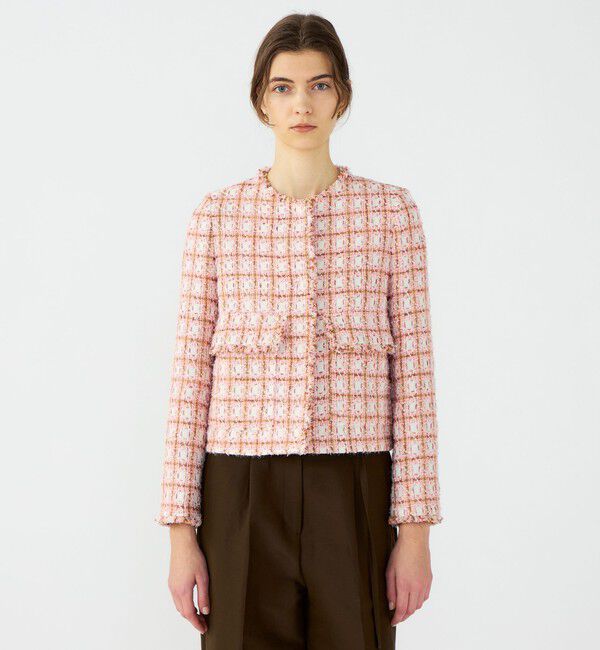 Ballsey「Parfait クルーネックジャケット」|ノーカラージャケット|