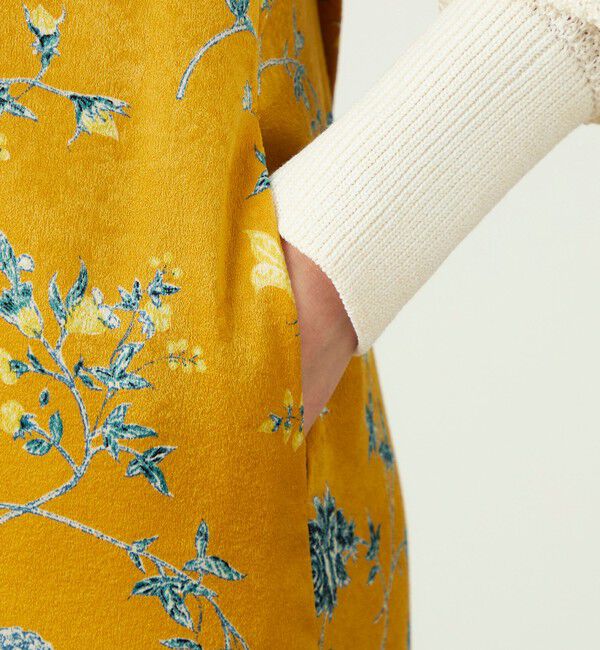 SOULEIADO「ベルベットサテンプリント キャミソールワンピース」|ワンピース|