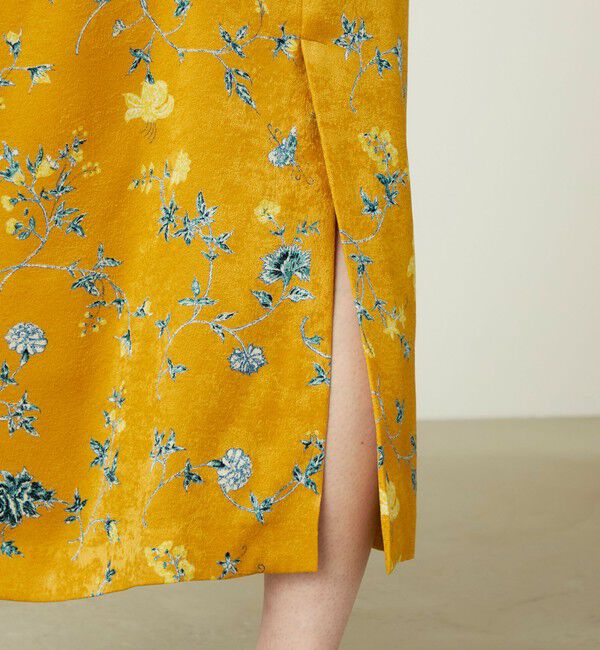 SOULEIADO「ベルベットサテンプリント キャミソールワンピース」|ワンピース|