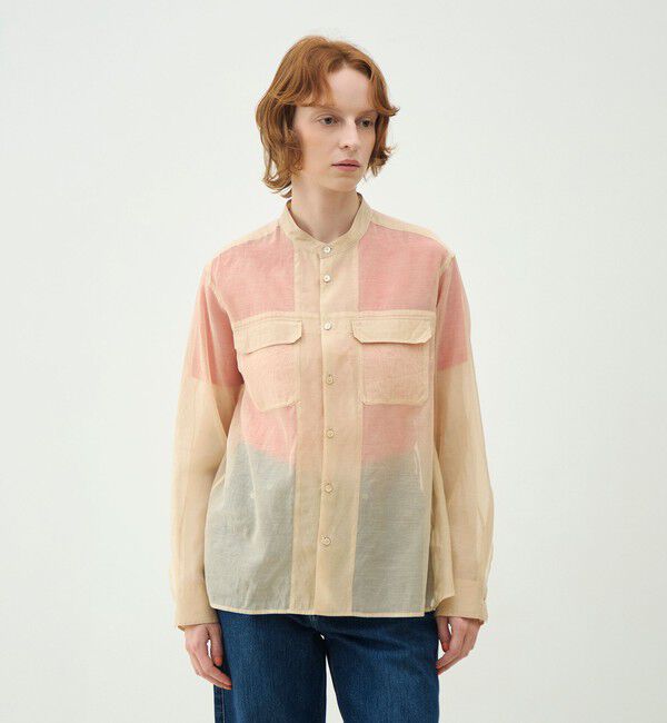 MACPHEE「シルクブレンドスラブ チュニックシャツ」|シャツ・ブラウス|