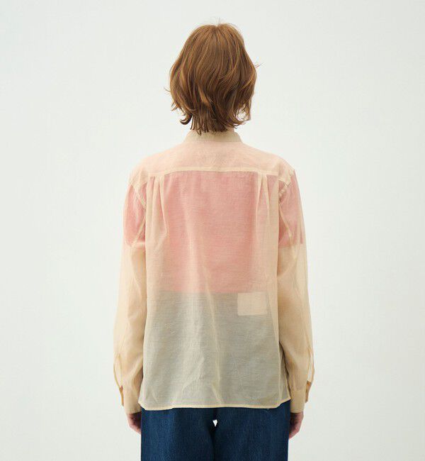 MACPHEE「シルクブレンドスラブ チュニックシャツ」|シャツ・ブラウス|