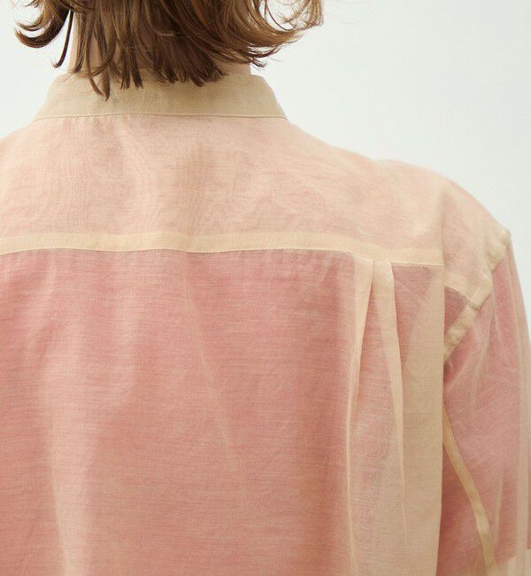 MACPHEE「シルクブレンドスラブ チュニックシャツ」|シャツ・ブラウス|