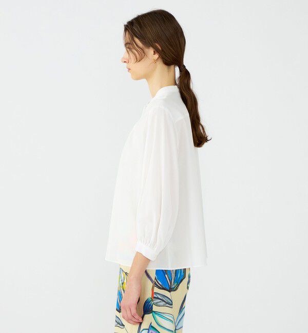 Ballsey「ジュエルコットン プチスタンドブラウス」|シャツ・ブラウス|