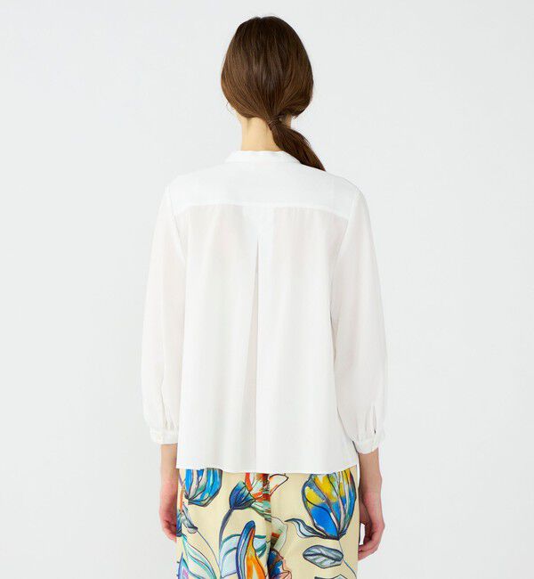 Ballsey「ジュエルコットン プチスタンドブラウス」|シャツ・ブラウス|