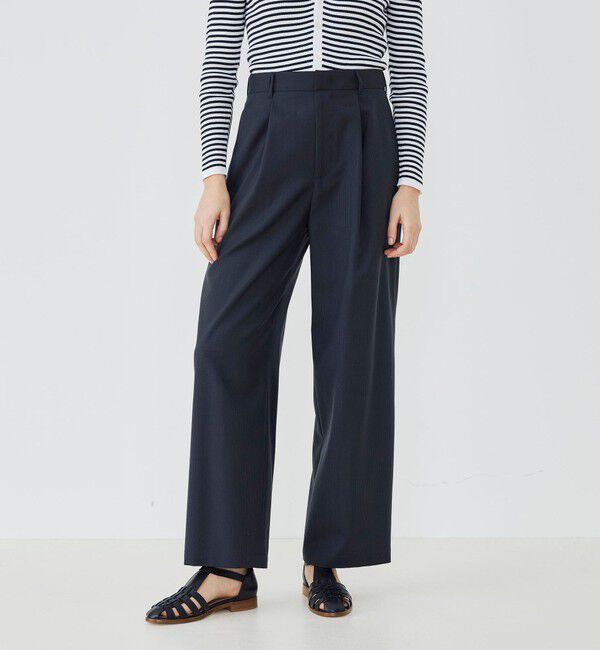 GALERIE VIE「ウォッシャブルトロピカル ツータックストレートパンツ」|その他|