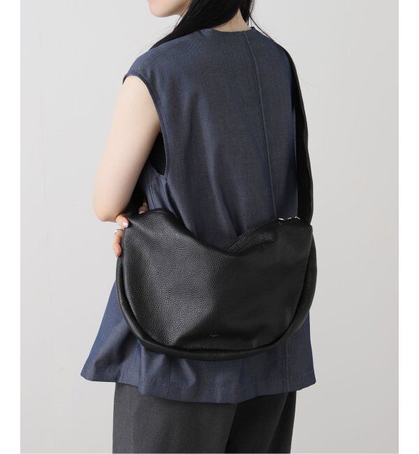  「【blancle/ ブランクレ】S.LETHER Semi circle half shoulder」|ショルダー・メッセンジャー|