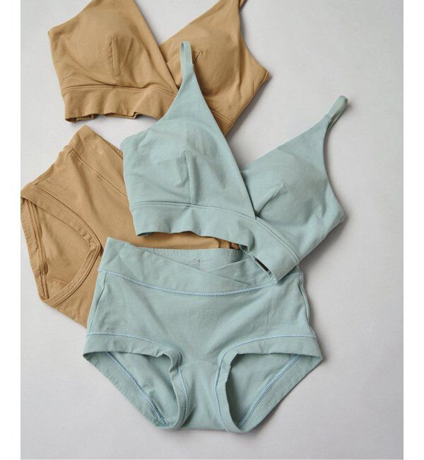 EMILYWEEK「【for MOM】オーガニックコットン混 ローライズショーツ（グリーン）」|インナー|