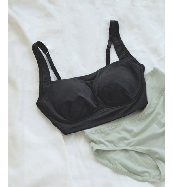 EMILYWEEK「【CALM】ハーフトップブラ（グリーン、グレー）」|インナー|グレー