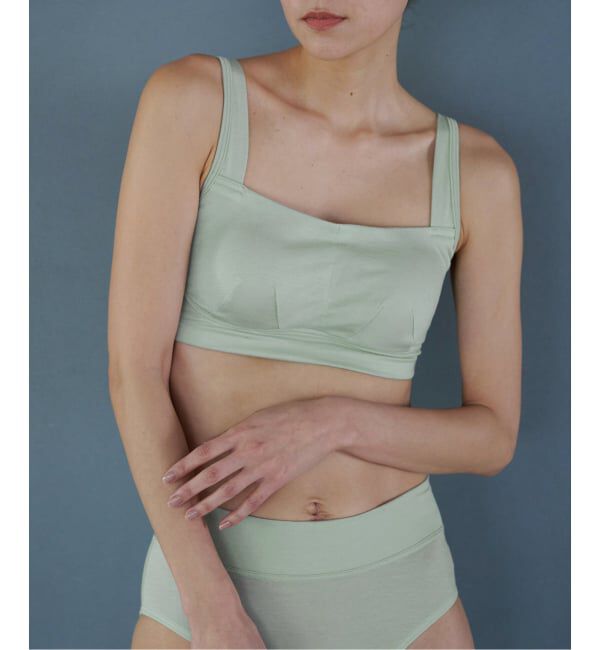 EMILYWEEK「【CALM】ハーフトップブラ（グリーン、グレー）」|インナー|