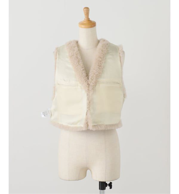 IENA LA BOUCLE「IENA LA BOUCLE カシミヤファーベスト」|ダウンベスト・ベスト|