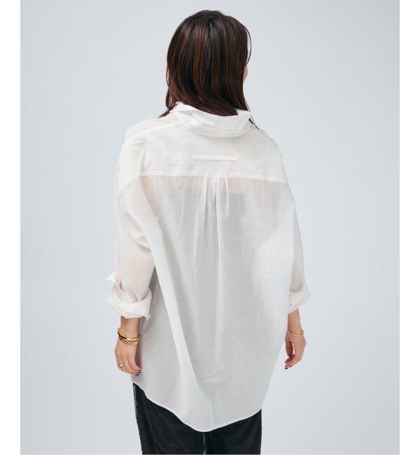 VERMEIL par iena「TICCA ティッカ コットンシルクスクエアビッグシャツ uni 0261401113」|シャツ・ブラウス|