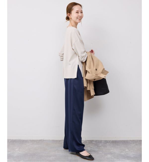 SLOBE IENA「《シリーズあり》コットンキュプラプルオーバー」|ニット・セーター|