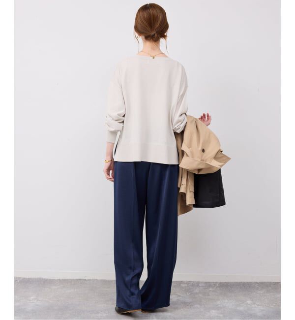 SLOBE IENA「《シリーズあり》コットンキュプラプルオーバー」|ニット・セーター|