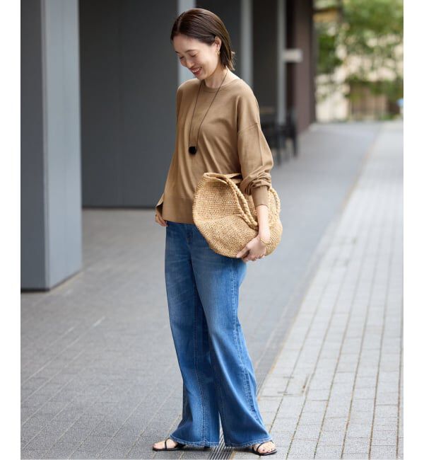 SLOBE IENA「《シリーズあり》コットンキュプラプルオーバー」|ニット・セーター|