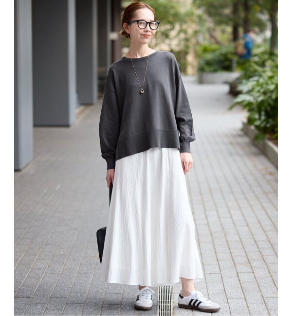 SLOBE IENA「《シリーズあり》コットンキュプラプルオーバー」|ニット・セーター|