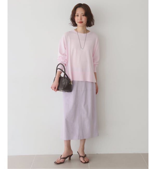 SLOBE IENA「《シリーズあり》コットンキュプラプルオーバー」|ニット・セーター|