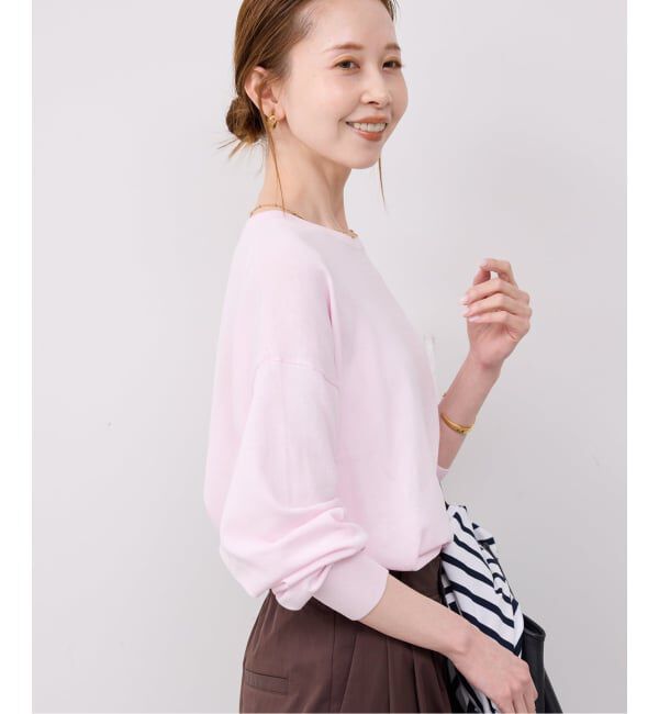 SLOBE IENA「《シリーズあり》コットンキュプラプルオーバー」|ニット・セーター|