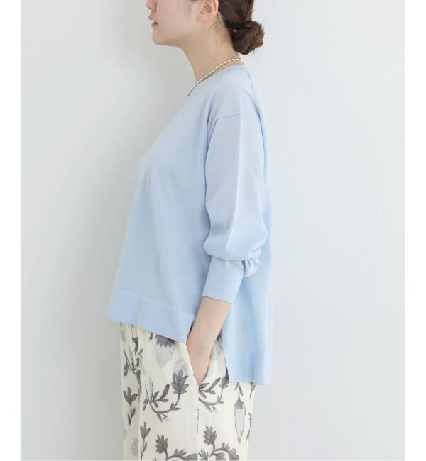 IENA「ウォッシャブル シアーニットプルオーバー」|ニット・セーター|