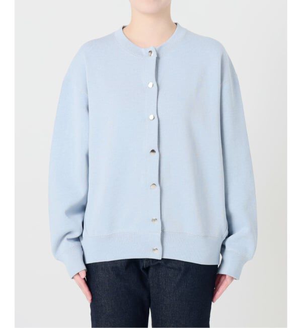 SLOBE IENA「《追加2》ダブルフェイスジャージースナップカーディガン」|カーディガン|