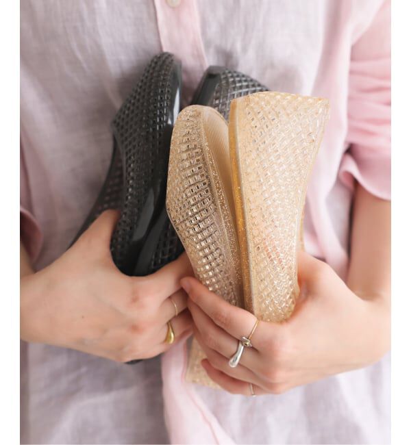 SLOBE IENA「《別注カラーあり/予約》MOHI/モヒ メッシュフラットシューズ 3-2533- PVC」|パンプス|