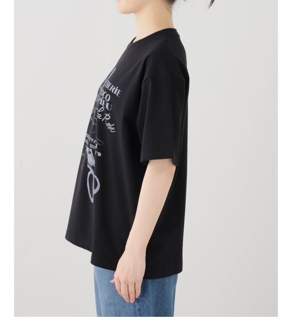 IENA LA BOUCLE「PHOTOCOPIEU フォトコピュー  PRINT T-SHIRT "RETOUCHERIE" JIMMY/ 261JIM」|Tシャツ・カットソー|