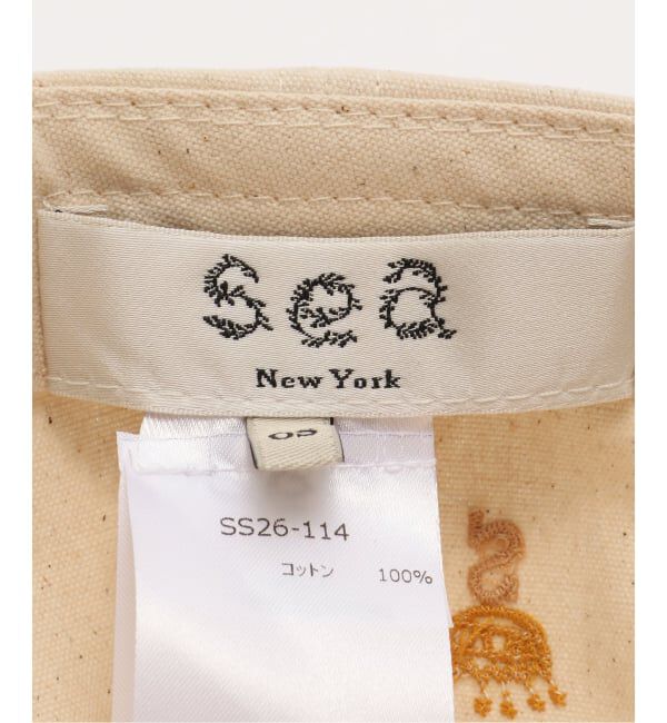 IENA LA BOUCLE「SEA NEW YORK シー ニューヨーク EMB HAT SS26-114」|キャップ・キャスケット|
