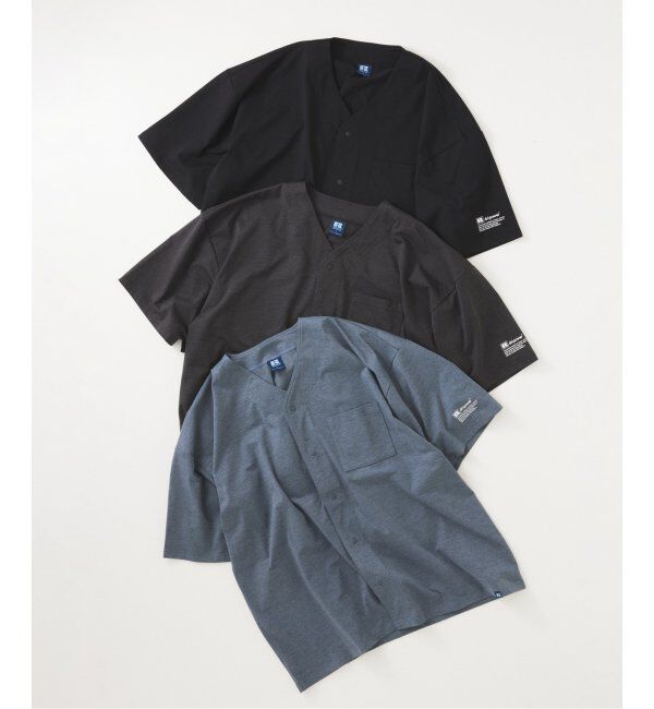JOURNAL STANDARD relume「吸水速乾 RUSSELL ATHLETIC 別注 Dri-Power(R) ベースボールシャツ」|シャツ・ブラウス|