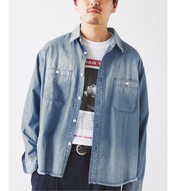 JOURNAL STANDARD relume「シャンブレー アンカット フリンジ シャツ」|シャツ・ブラウス|