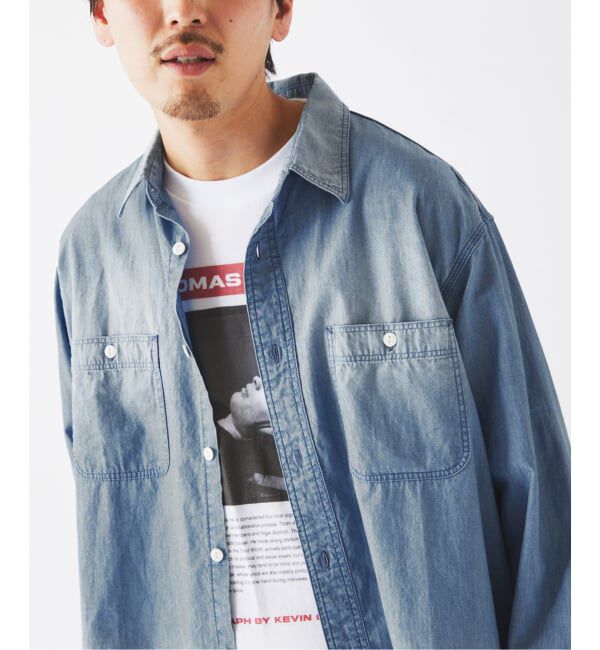 JOURNAL STANDARD relume「シャンブレー アンカット フリンジ シャツ」|シャツ・ブラウス|