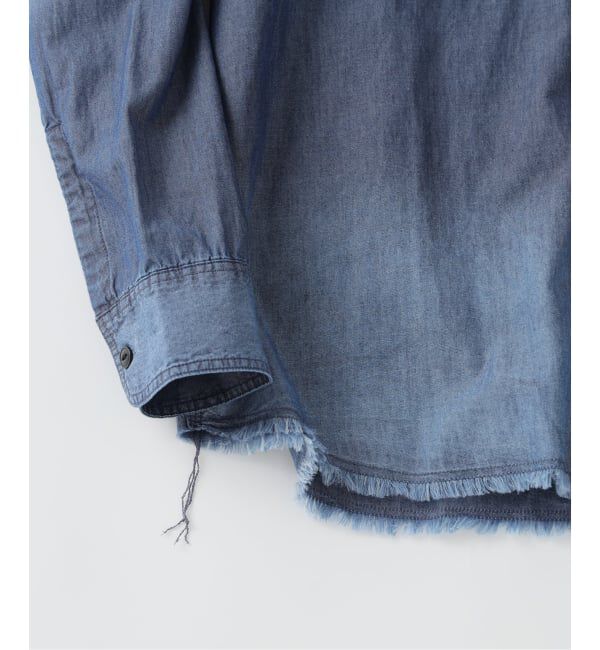 JOURNAL STANDARD relume「シャンブレー アンカット フリンジ シャツ」|シャツ・ブラウス|